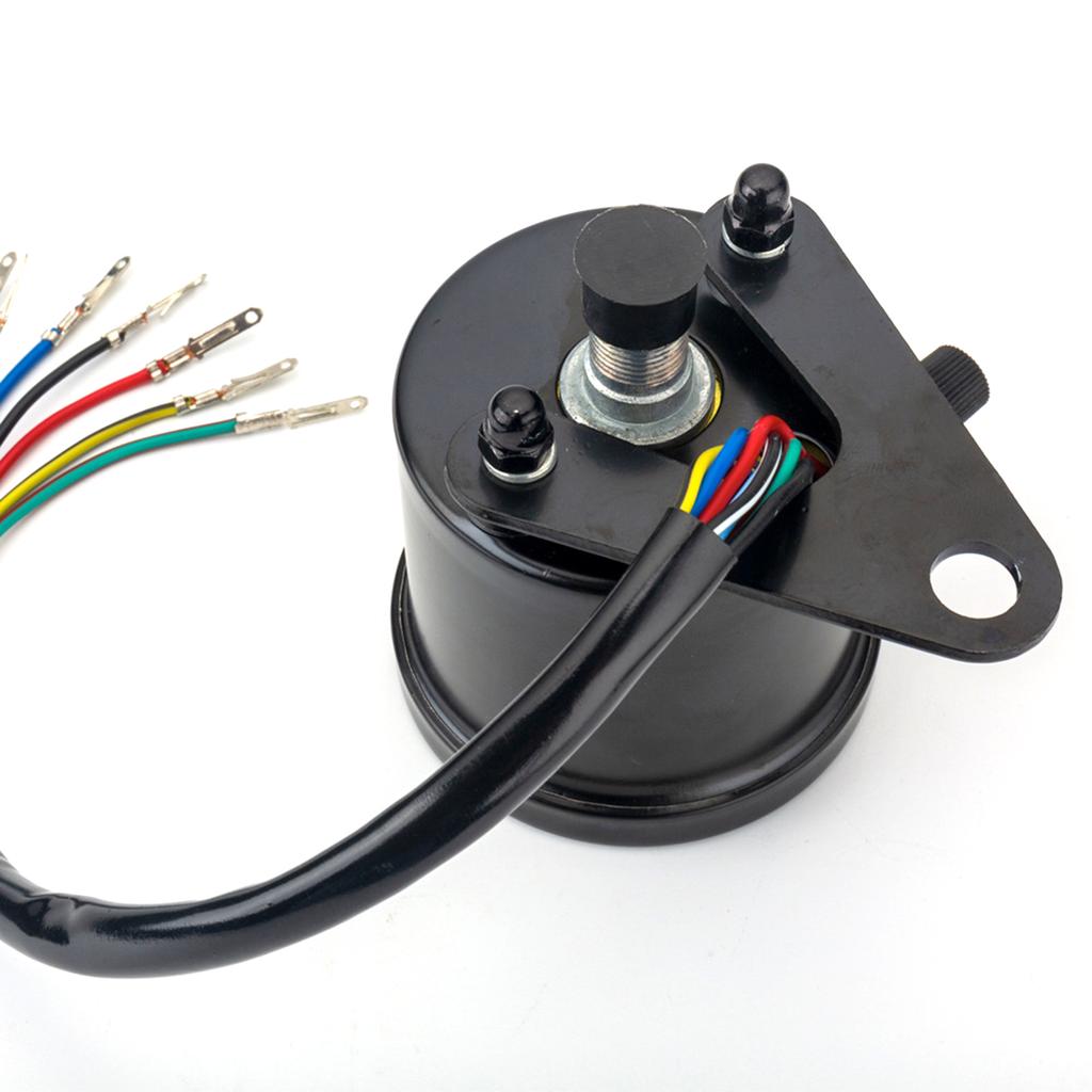 Cafe Racer Custom Motorcycle Mechanical Speedometer with LED Indicator Odometer 220km h