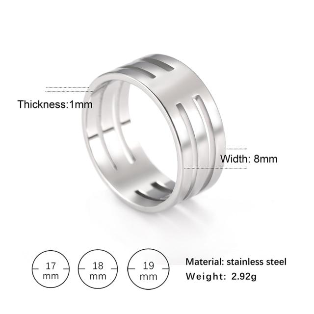 Stainless Steel Couple Rings Stylish Jewelry  Color Color Supernatural Cross Women 'S Men 'S Finger Ring Engagement Bridal Bridal Present Gift