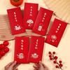 6pcs 2026 Horse Year New Year Red Envelopes Flower Paper Red Pockets New Year Gift
