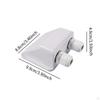 Solar Cable Entry Gland Double Gland,Weather Resistant White,Double