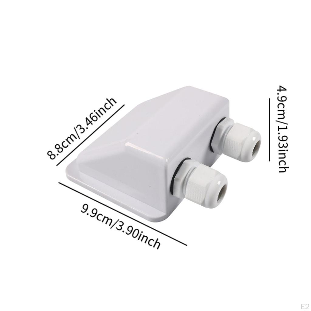 Solar Cable Entry Gland Double Gland,Weather Resistant White,Double
