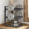 Kitchen Shelf Space-saving Kitchenware Storage Rack Adjustable Pot Rack 2-4 Tiers Under Sink/Corner Applicable