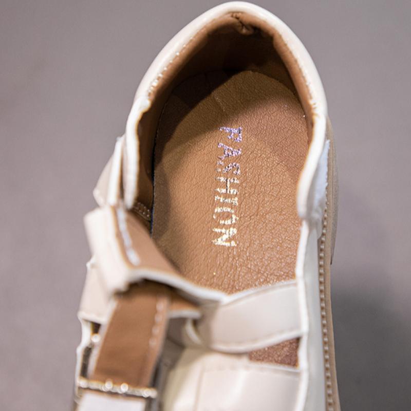 Summer New Girls Hollow Comfort Soft Bottom Leather Sandals Western Princess Shoes