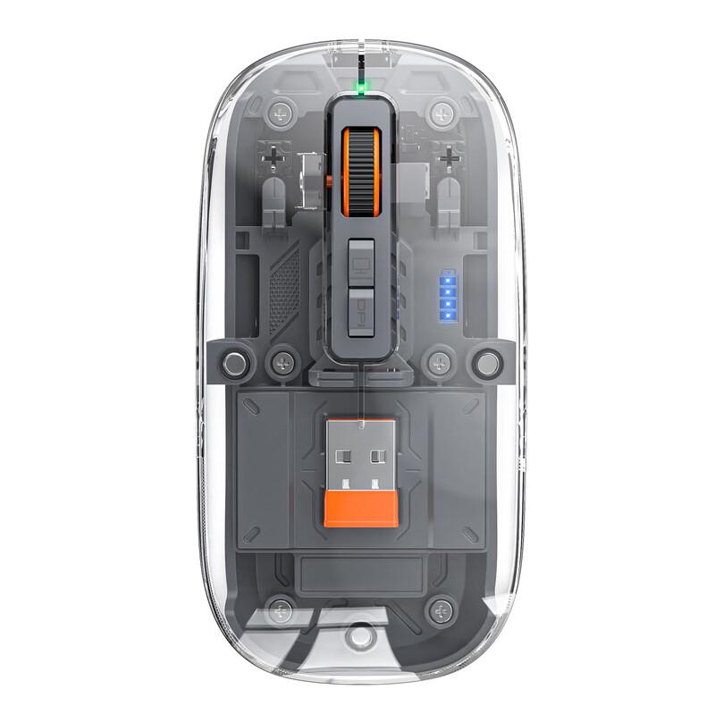 OLOEY Transparent Wireless Bluetooth Silent Mouse