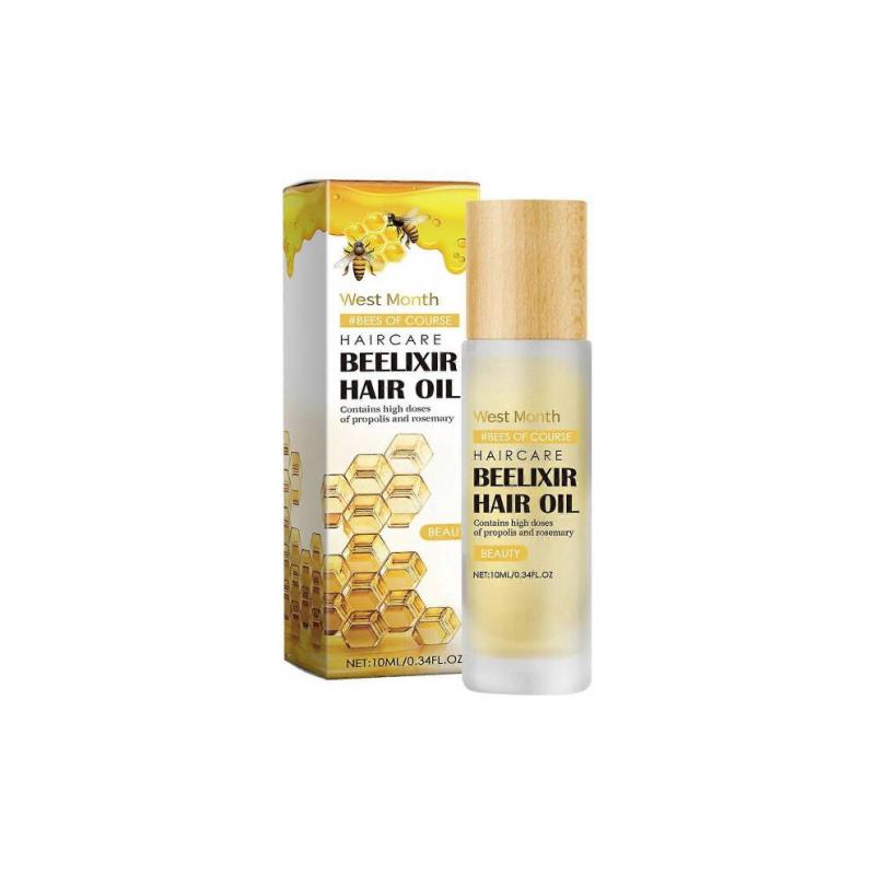 Olio Capelli al Miele West Month Miele Rosmarino Riparatore e Idratante per le Punte Olio Nutriente