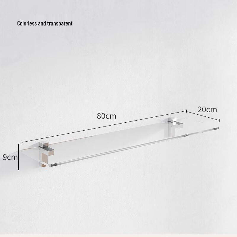 Wall-Mounted Acrylic Floating Shelf