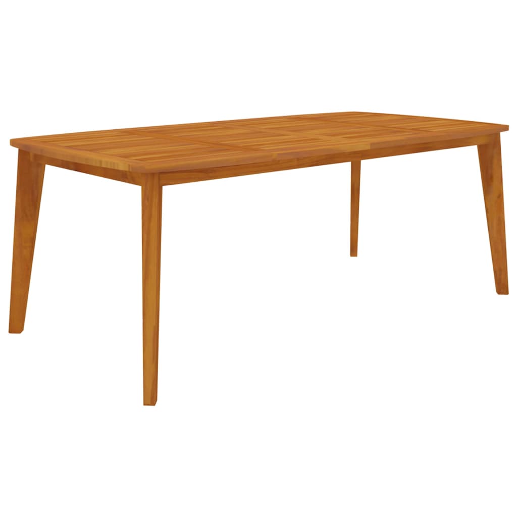 Vidaxl Garden Table, 200X100X75 Cm, Solid Acacia Wood