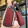Zinc Alloy Leather Car Key Case Cover Shell For VW Volkswagen Golf 8 Skoda Octavia A8 MK8 SEAT Leon MK4 Accessory