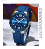 Curren 8465 Men's Casual Rubber Strap Calendar Watch