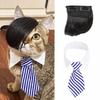 Fashion Funny Pet Side Bangs Creative Eye-catching Dog Wig Adjustable Cat Headdress Halloween Costume
