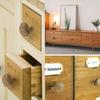 Metal Base Furniture Hardware Wine Cabinet Drawer Knobs Stone Handles Drawer Pulls Door Handle