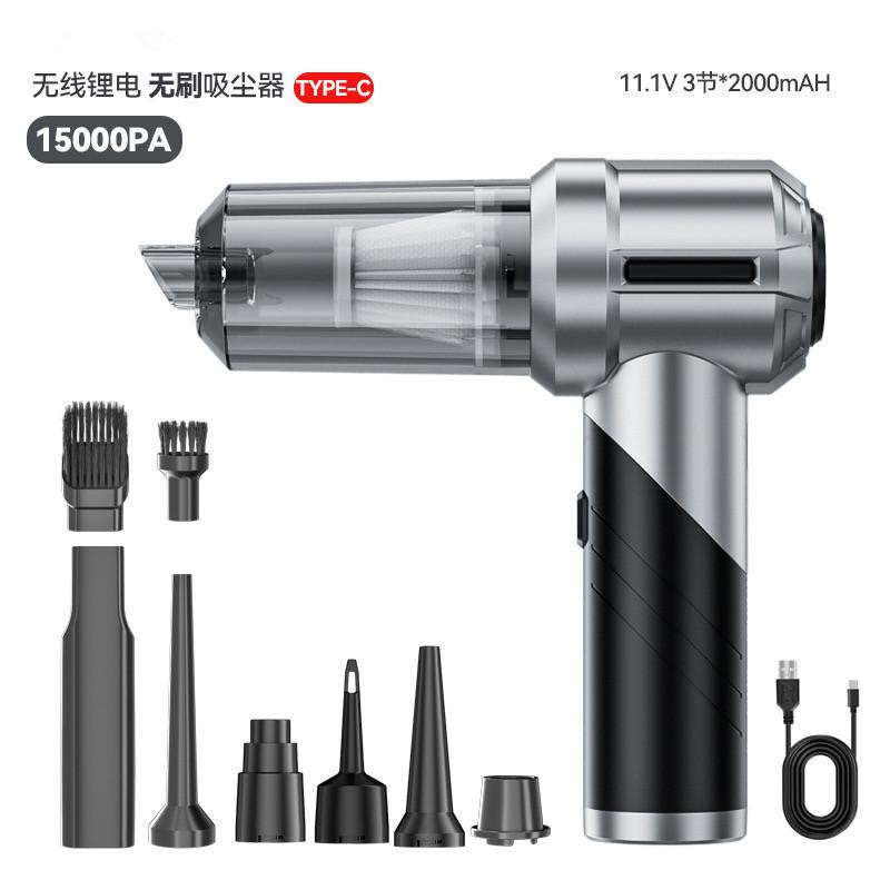 Auto Staubsauger Klein Stark Saugend Tragbar Aufblasbar Doppelzweck Handstaubsauger für Familienautos