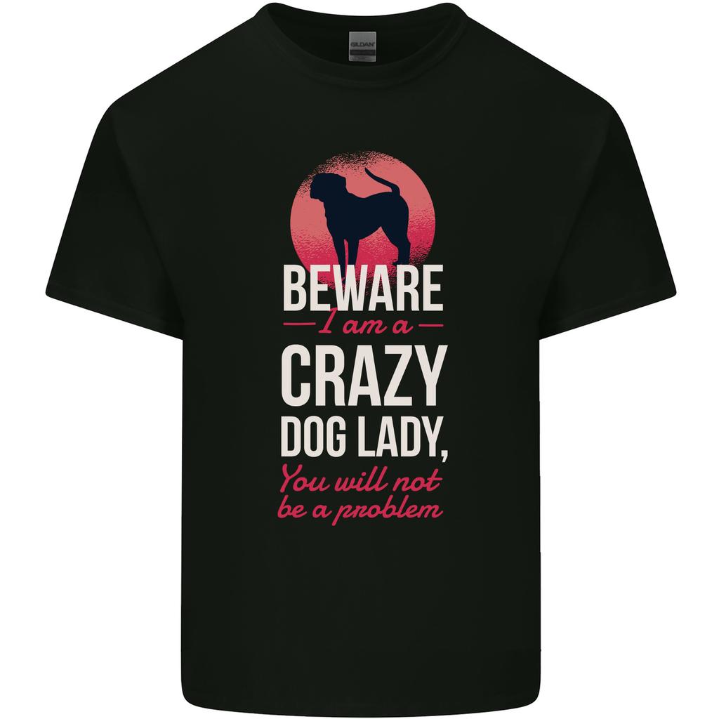 Crazy Dog Lady Funny Unisexs Light Cotton TShirt