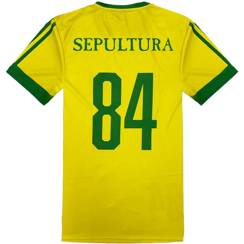 Koszulka Piłkarska Sepultura Krótki Rękaw 84 Koszulka Piłkarska Koszulki Zespołu Metalowego Męskie Damskie Top Streetwear Codzienne Zabawne Koszulki Modne Ubrania Koszulka Anime