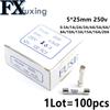 100Pcs RO55 5x25 Mm Fuse Ceramics Safety Tube 0.5A 1A 2A 3A 4A 5A 6A 8A 10A 13A 15A 16A 20A Din Rail Terminal Block Fuse 5*25 Mm