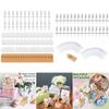 24/30pcs Angel Keychain with Favor Boxes/Bag Thank You Cards Baptism Bridal Shower Wedding Gender Reveal Party Supplies