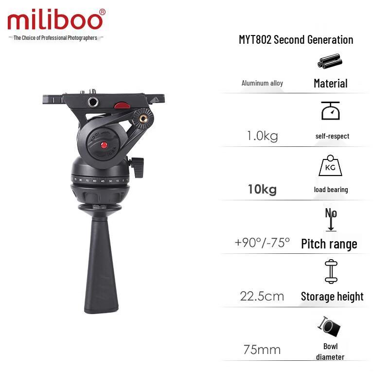 Miliboo MYT802 II Hydraulic Fluid Head