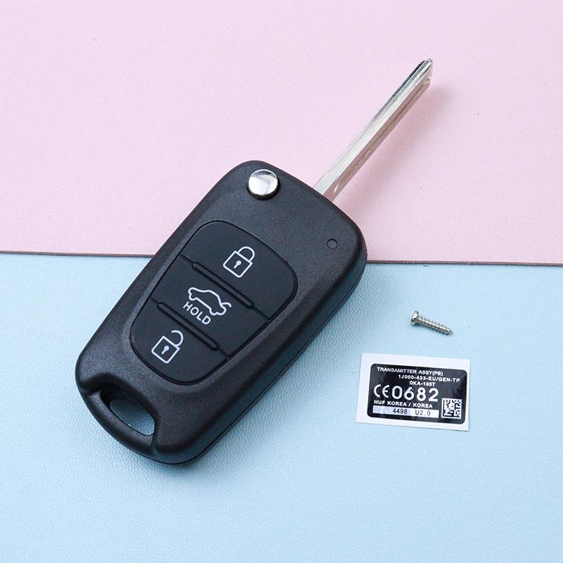 Car Key Housing Case Shell for Hyundai/kia I30 IX35 I20 I35 Solaris RIO Elantra K2 K5 PRIDE RNY PORTER Picanto Verna Sportage