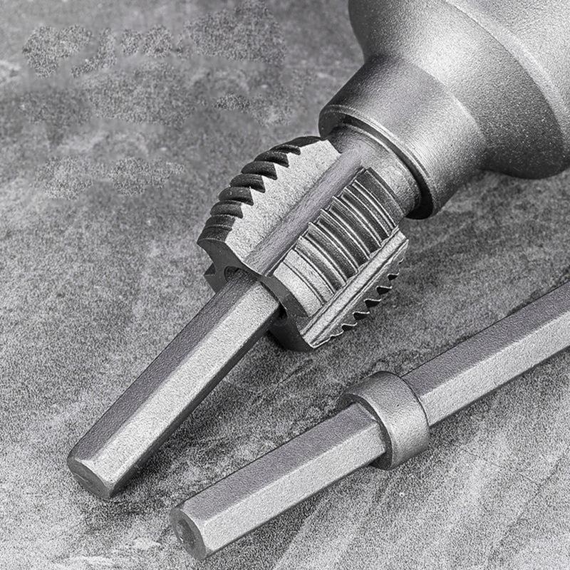 PVC Pipe Threader Kit 4/6 Points Fast Tapping Tool Internal External Thread Opener Portable Plumbing Repair Equipment