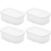 Yamazaki Standing Frozen Rice Size Tower Series of with and Dishwasher Stores 10633 X 2 (Yamazaki Industries) Quick-Warming, Container, S, Clear, [Set