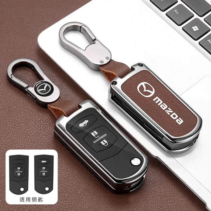 Zinc Alloy Car Remote Key Case Cover Shell For Mazda CX-5 CX5 CX-7 CX7 3 2 6 Atenza CX-9/CX9 MX5 Holder Case Accessories
