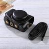 Full Body Camera Bag For Canon PowerShot G7 X Mark II Camera PU Leather Case Protective Bag with Strap