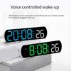 Wielofunkcyjny cyfrowy budzik z wyświetlaczem LED, skaczącą sekundą, datą, temperaturą, odliczaniem, zegar biurkowy do sypialni