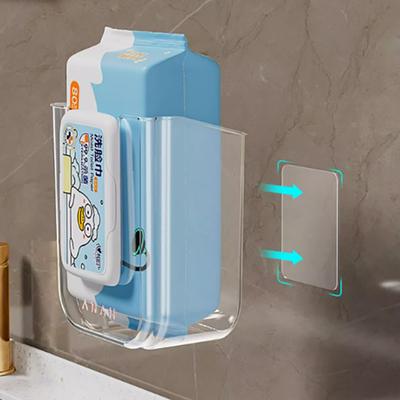 Wet Wipe Box Wall Mounted Wipe Tissue Organiser Box Self-Adhesive Paper Towel Dispenser For Kitchen Bathroom