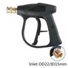 High Pressure Washer Spray Gun, M22 15mm Inlet with 5 Color-Coded Nozzle Tips for Car & Home Cleaning