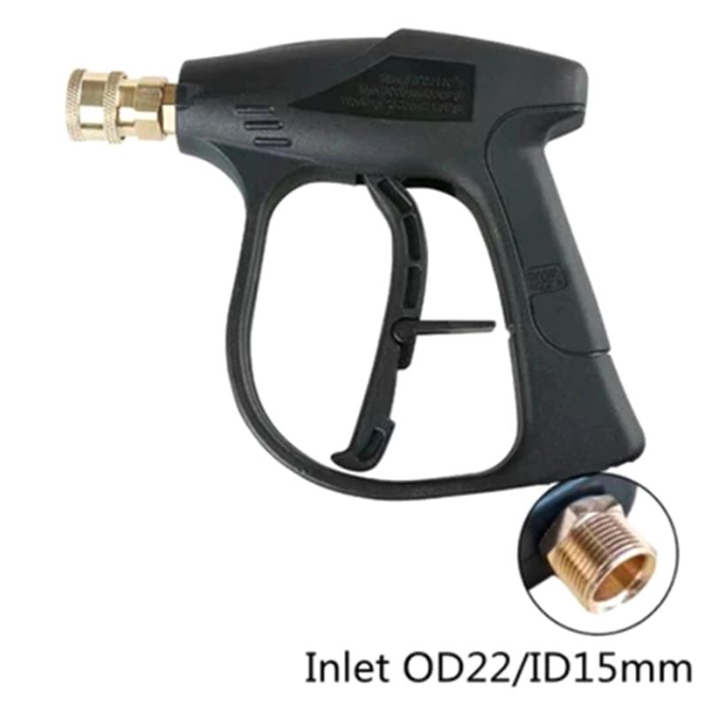 High Pressure Washer Spray Gun, M22 15mm Inlet with 5 Color-Coded Nozzle Tips for Car & Home Cleaning