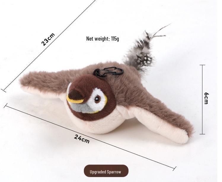 Electric Bird Sound Cat Toy - Self-Entertainment Teaser Stick
