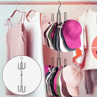 Vielseitige Aufhängelösung für Hüte und Accessoires Große Kappenkapazität Metallorganisatoren Einfach zu installieren für den täglichen Heimgebrauch