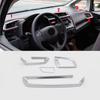 Car carbon fiber Sticker Air outlet Vent decoration frame Trim  For Honda FIT JAZZ GK5 3rd 2014 2015 2016 2017 2018 LHD  C1440
