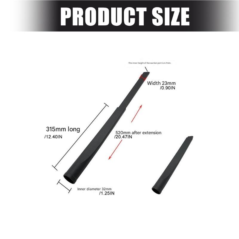 2Pcs Universal Crevice Tool Plastic Dusting Tools Vacuum Cleaner Suction Nozzle Head for Effortless Home Use Enduring
