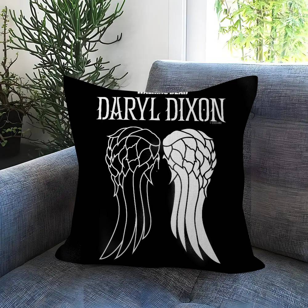 Games T-The Walking Dead Double-Sided Printed Pillow Cover Short Plush Suitable Living Rooms Bedrooms Sofas Throw Cushion Cover