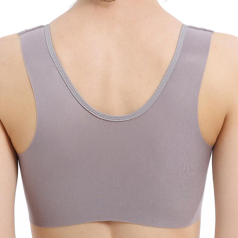 Supply Thin Cup Large Size Bra Bra Wide Shoulder Strap Gathered Breathable Front Buckle Beautiful Back Bra Women