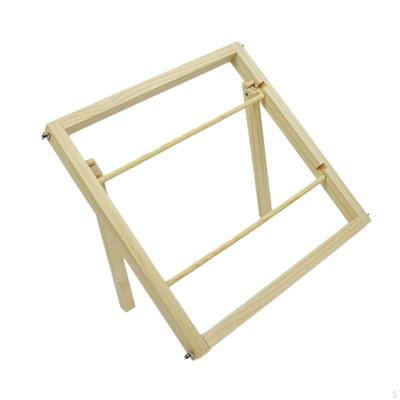 Wooden Ribbon Stand 2 Tier Easy To Use Decorative Space Saving for Tabletop