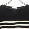 ORCIVAL wool Border Pattern Long sleeve sweater 5 Black series knit Men's Used