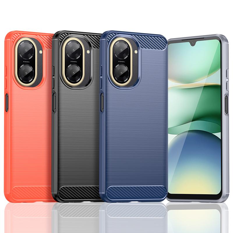 For Cover Xiaomi Redmi A5 Case For Redmi A5 Bumper Anti-knock Soft Silicone Carbon Fiber Back Case For Redmi A5 Case 6.88 Inch