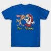 Asiatische Größe Baumwolle Unisex T-Shirt Druck T-Shirt Ren und Stimpy T-Shirt No-Cut Druck Reguläre Passform
