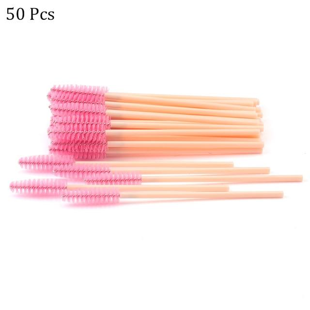 Eyelash Extension Disposable Eyebrow Brush Mascara Wand Applicator Spoolers Eye Lashes Cosmetic Brushes Set Makeup Tools