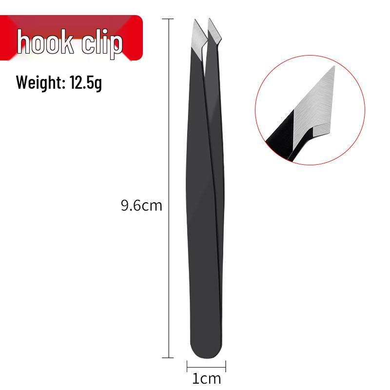 Stainless Steel Eyebrow & Beard Tweezers - Hair Removal, Customizable