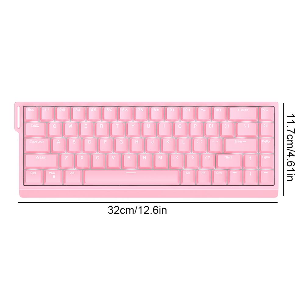 HE65 Wired Gamer Keyboards 68 Keys Magnetic Switch Compact Keyboard Hot Swappable Computer Keyboard for ESports Gaming Office
