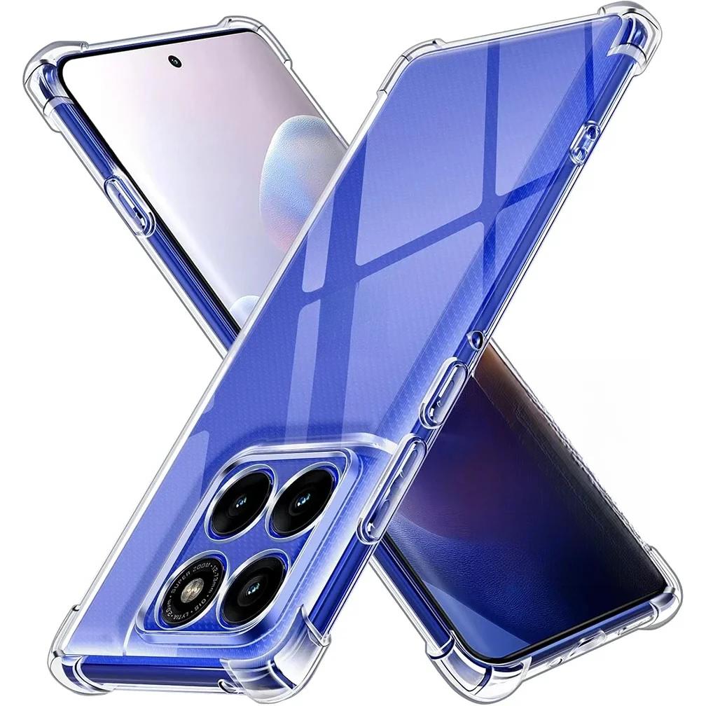 For Motorola Edge 50Neo 50 Neo S50 S 50 Edge50Neo MotoS50 Airbag Clear Silicone Soft Case Back Cover Protective Shell Carcase