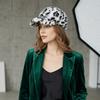 Thick Lining Faux Mink Cap Leopard Print Plush Hat New Baseball Cap  Autumn Wear