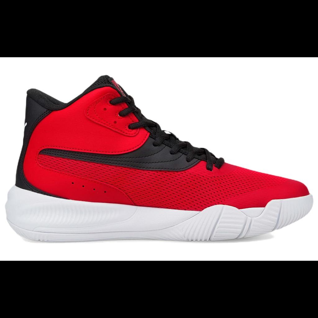 PUMA Triple Mid Men's Mid Top Basketball Shoes Red Black 376451-01