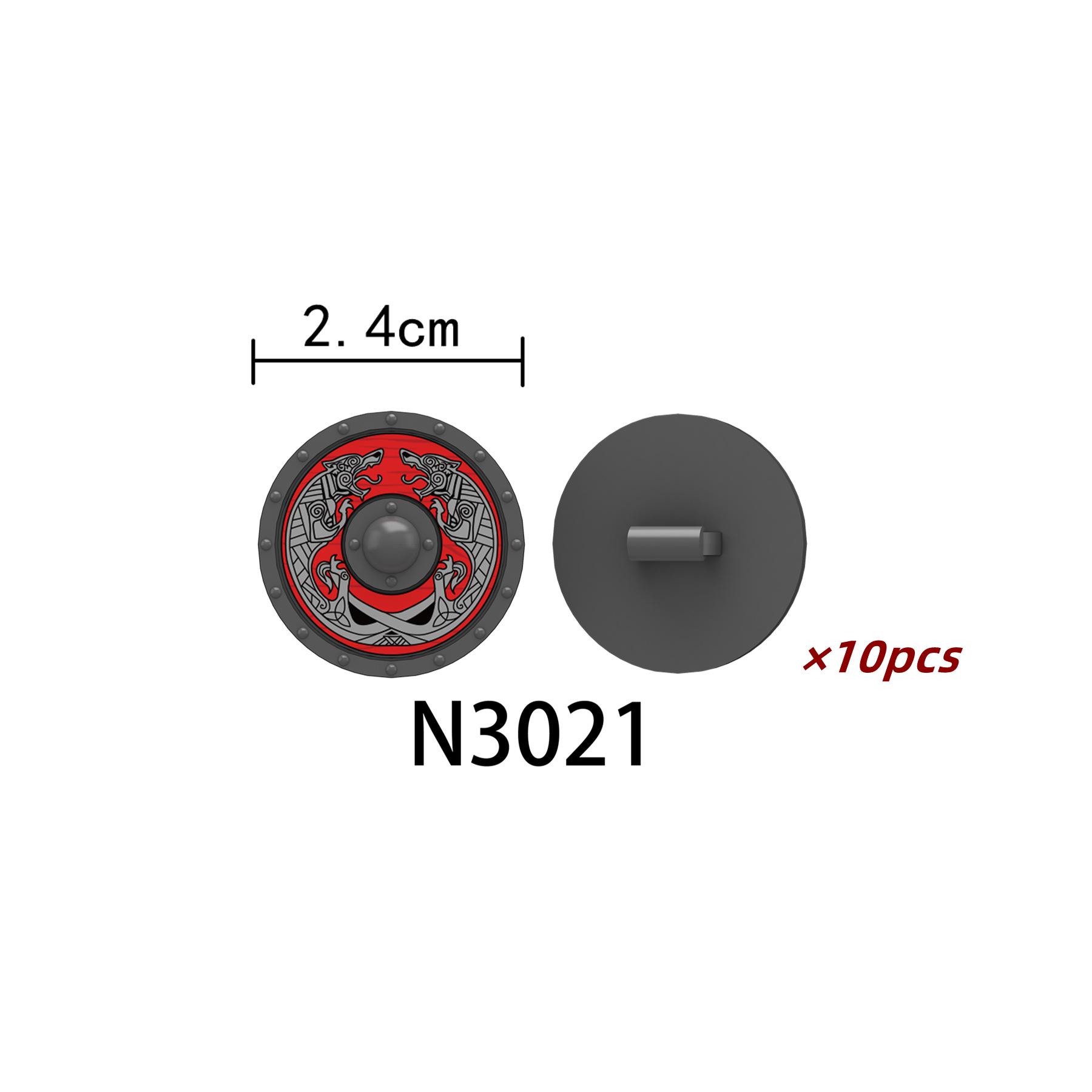 

10 шт. Игрушка-конструктор со средневековым щитом и оружием викингов