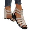 Large Size Women'S Wedge Heel Small Sandals Solid Color Comfortable And Durable Beach Sandals