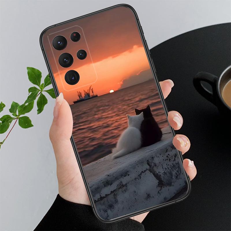 Phone Case For Samsung A17 A55 A16 A56 A35 A15 A53 A54 A33 A34 A25 A05S A52 A52S A07 A26 A06 Cute Cats