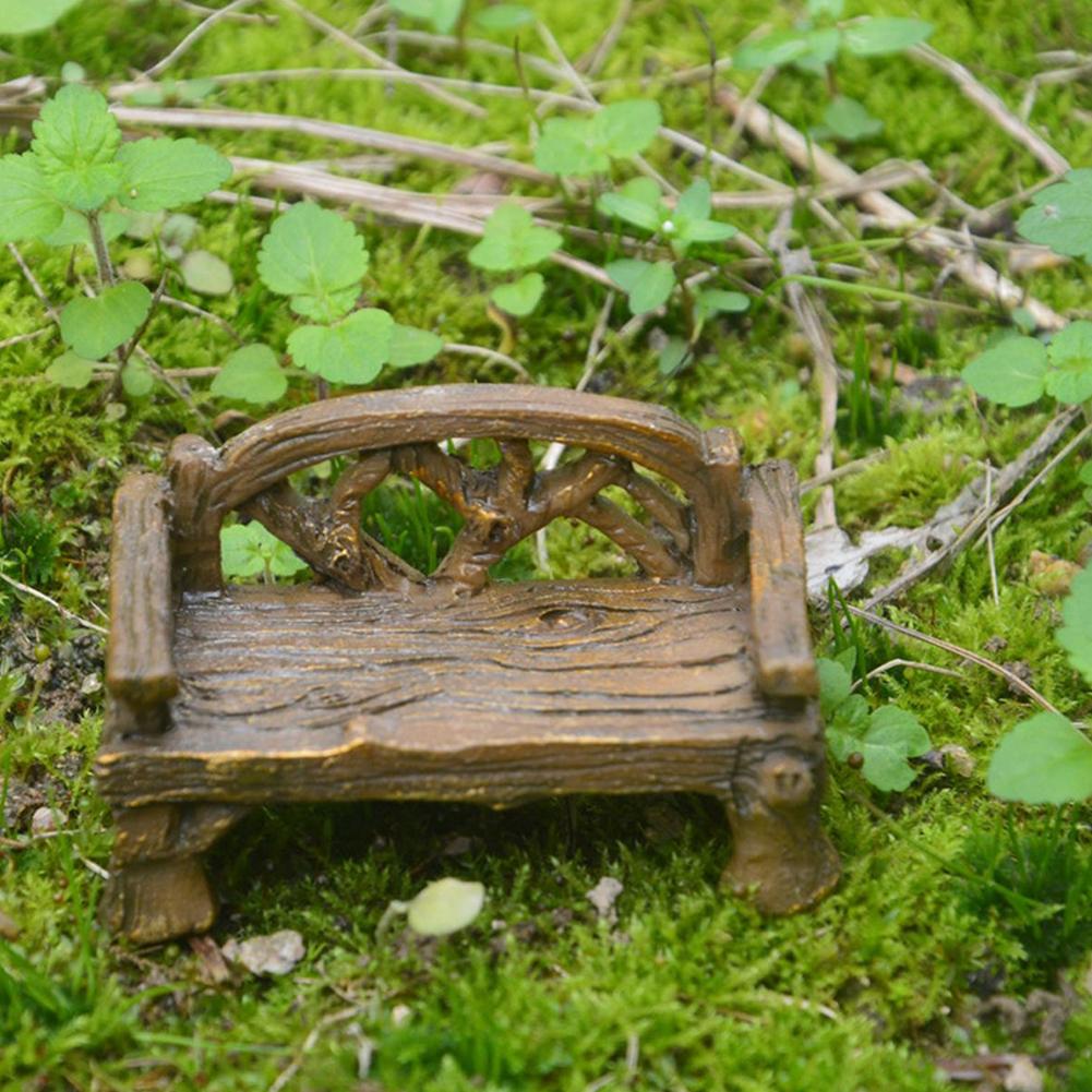 Chair Miniatures DIY Garden Ornament Miniature Bench